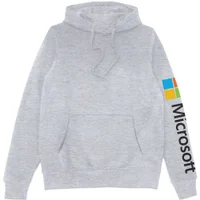 Microsoft Grey Sleeve Print Hoodie