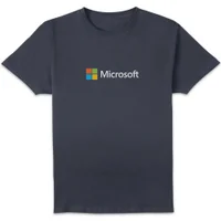 Microsoft Navy Chest Print Standard T-Shirt