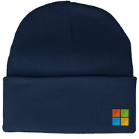 Microsoft Navy Icon Embroidered Beanie