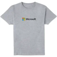 Microsoft Grey Chest Print Standard T-Shirt