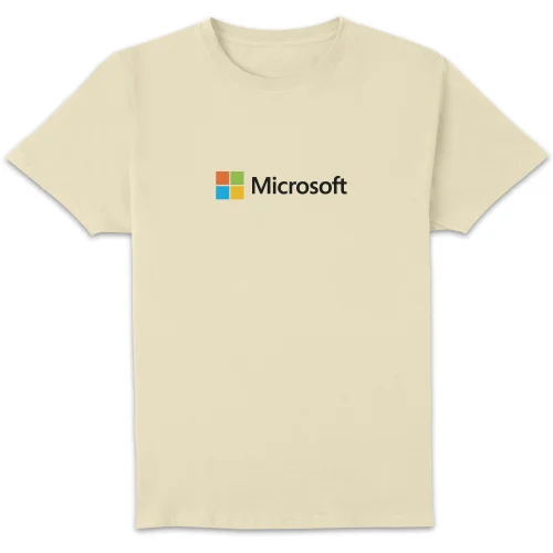 Microsoft Cream S Chest Print Standard T-Shirt Image 1