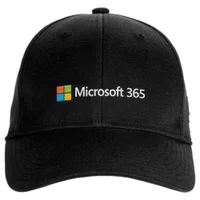 Microsoft 365 Black Embroidered Cap