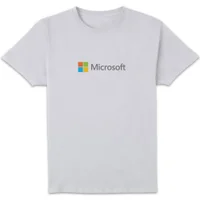 Microsoft Chest Print Unisex T-Shirt - White