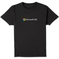 Microsoft 365 Chest Print Unisex T-Shirt - Black