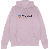 Copilot Light Pink Chest Print Hoodie