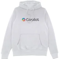 Copilot White Chest Print Hoodie