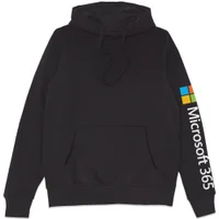 Microsoft 365 Black Sleeve Print Hoodie