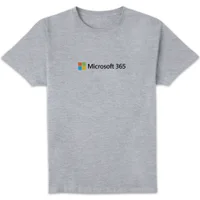 Microsoft 365 Chest Print Unisex T-Shirt - Grey
