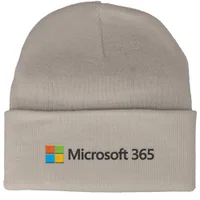 Microsoft 365 Sand Embroidered Beanie