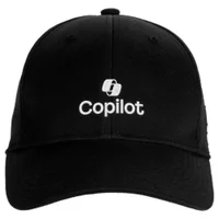 Copilot Black Stack Embroidered Cap
