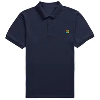 Microsoft Navy Pocket Icon Embroidered Standard Polo Shirt