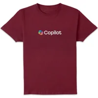 Copilot Burgundy Chest Print Standard T-Shirt