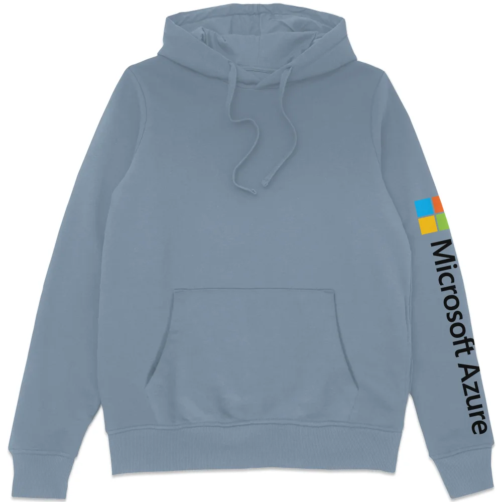 Microsoft Azure Stone Blue S Sleeve Print Hoodie Image 1