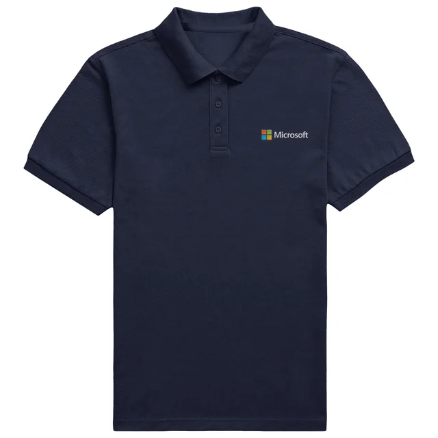 Microsoft Navy Pocket Embroidered Standard Polo Shirt