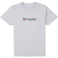 Copilot White Chest Print Standard T-Shirt