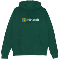 Microsoft Green Chest Print Hoodie