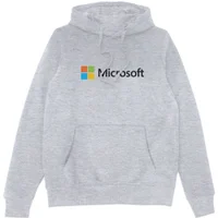 Microsoft Grey Chest Print Hoodie
