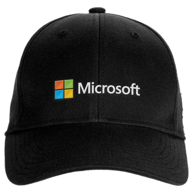 Microsoft Black Embroidered Cap