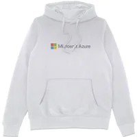 Microsoft Azure White Chest Print Hoodie