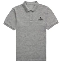 Copilot Grey Pocket Embroidered Standard Polo Shirt
