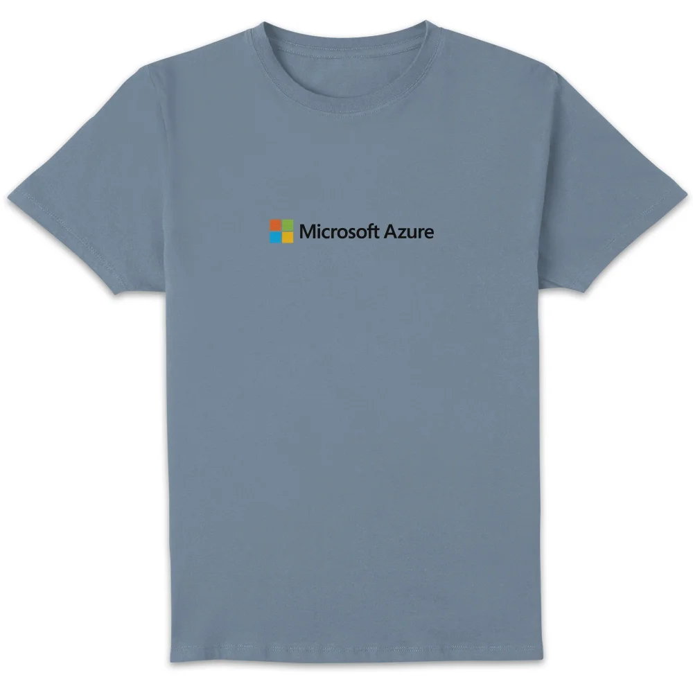 Microsoft Azure Stone Blue S Chest Print Standard T-Shirt Image 1