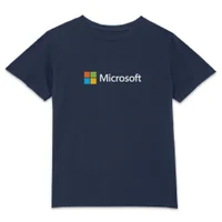 Microsoft Navy Chest Print Kids' T-Shirt