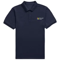 Microsoft Azure Navy Pocket Embroidered Standard Polo Shirt