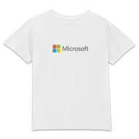 Microsoft White Chest Print Kids' T-Shirt
