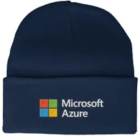 Microsoft Azure Navy Embroidered Beanie