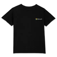 Microsoft Black Pocket Print Kids' T-Shirt