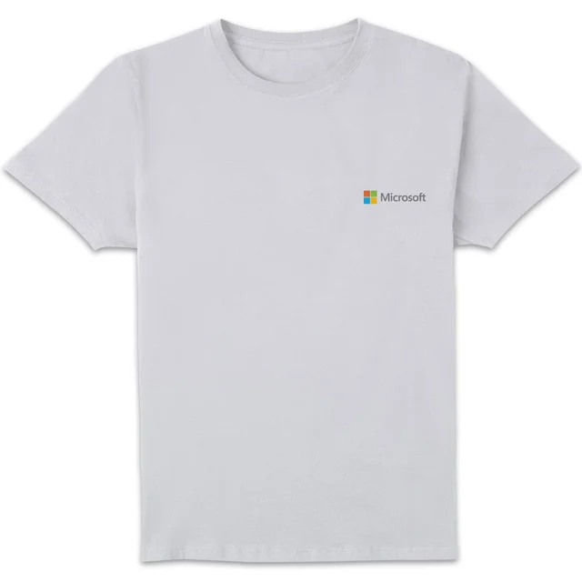 Microsoft White Pocket Print Standard T-Shirt