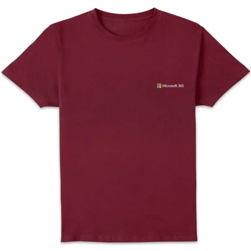 Microsoft 365 Burgundy S Pocket Print Standard T-Shirt Image 1