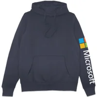 Microsoft Navy Sleeve Print Hoodie